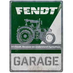 Fendt Blechschild Garage