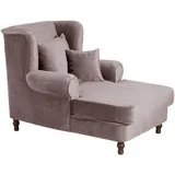 58 aufm Kessel Sessel Karley Samtvelours 58 x 0 x 0 cm Rosa mit Kissen