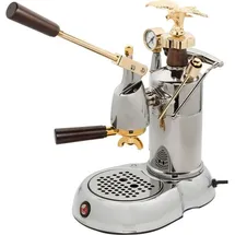La Pavoni Expo 2015 gold-chrom mit Holzgriffen