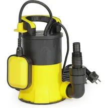 Wiltec Tauchpumpe mit Schwimmer 550 W flachabsaugend bis 1 mm 7 m Förderhöhe