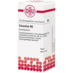 COCCULUS D 6 Globuli 10 g