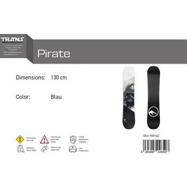 TRANS Junior Snowboard Pirate Freestyle 130 cm Blau 2024/25 - Blau