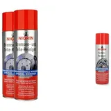 NIGRIN Bremsenreiniger, Motor-Teilereiniger & Kettenreiniger, 500 ml Sprühdose, Kettenspray für Motorrad, reinigt und entfettet Motorradketten