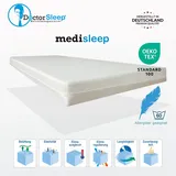 Comfort Rollmatratze Schaumstoff mit Bezug Milano 150 x 200 x 10cm Härtegrad 3 - 150 cm X ca. 10,5cm