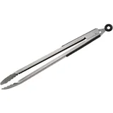 FMprofessional Grillzange XXL Edelstahl schwarz/silber