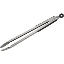 FMprofessional Grillzange XXL Edelstahl schwarz/silber