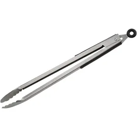 FMprofessional Grillzange XXL Edelstahl schwarz/silber
