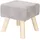 Relaxdays Hocker Cord 30 x 30 x 30 cm Grau/Bronze