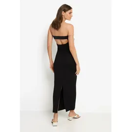 lscn by lascana Bandeaukleid Maxi Schwarz 46