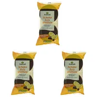 Alnatura Bio Reiswaffeln Zartbitter-Orange, 100g (Packung mit 3)