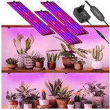 Laybasic Pflanzenlampe 150-600LEDs Vollspektrum Pflanzenlampe 6 Helligkeit LED Grow Lampe, Timer Dimmbar Pflanzenleuchte für Zimmerpflanzen Gewächshaus 3 Panels