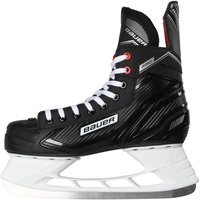 Bauer Herren Eishockey-Schlittschuhe Complet Pro Skate Sr Feldhockeyschuhe, Schwarz (Schwarz-Weiss-Rot-SI 900 schwarz/weiß/rot)