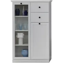 trendteam Vitrine Baxter 81 x 41 x 129 cm Weiß