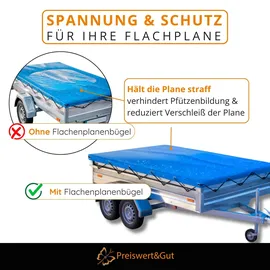 Preiswert & Gut Flachplanenbügel für Anhänger 152–220 cm