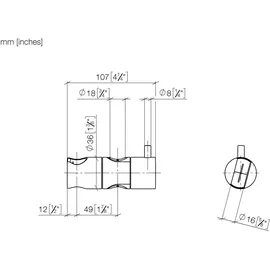 Dornbracht Schieber 12580970-00 Chrom