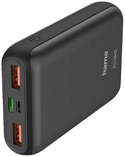 Hama PD10-HD Powerbank 10000 mAh LiPo USB-A, USB-C® Anthrazit