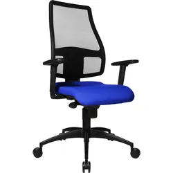 Bürostuhl TOPSTAR "Syncro Net", schwarz (schwarz, blau), Stühle