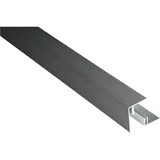 KOVALEX Alu-Abschlussleiste eloxiert für Alu-Unterkonstruktion 45 x 59 x 2500 mm