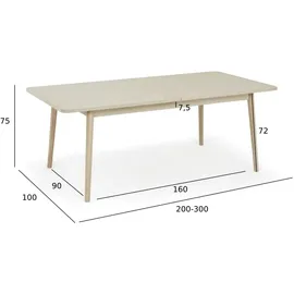 Furnhouse Esstisch ¦ holzfarben ¦ Maße (cm): B: 100 H: 75