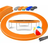 Kesser KESSER® - Trampolin Randabdeckung Ø 244 , 305 , 366 , 426 cm , 30cm breit 100% UV-beständig reißfest Federabdeckung , Grün , Blau
