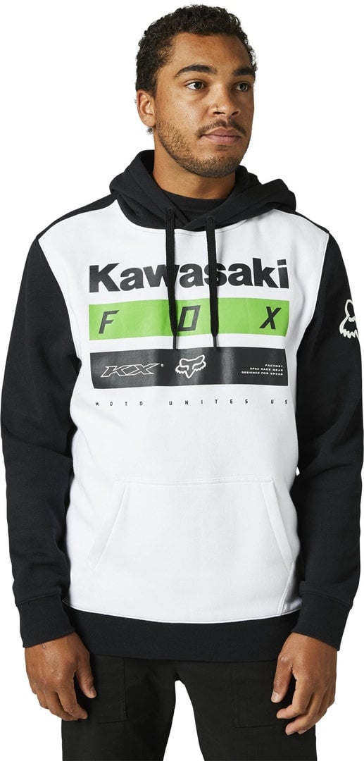 FOX Kawi Stripes Hoodie, zwart-wit, M