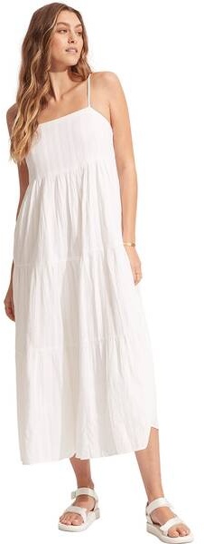 SEAFOLLY Damen Kleid Market Maxi, White, XL