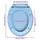 vidaXL Toilettensitz mit Absenkautomatik Blau