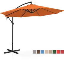 Uniprodo Ampelschirm Ø 300 cm neigbar orange