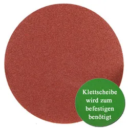 Schleifscheibe 150 mm Klett - Aluminiumoxid - 5er Pack