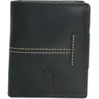 Drachenleder Herren Portemonnaie schwarz