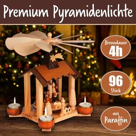 Brubaker Pyramiden-Teelichter 96 St. weiß