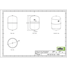 Reflex Membran-Druckausdehnungsgefäß N 4 bar 25 l Weiß