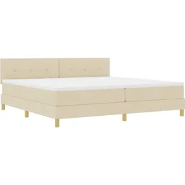 vidaXL Boxspringbett 200 x 200 cm Weiß
