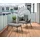 LECO Gartensessel mit Fußhocker Clara 102 x 102 x 108 cm grau 2 St.