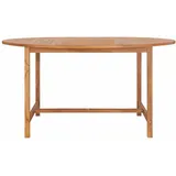 vidaXL Gartentisch Ø 150 x 76 cm Braun