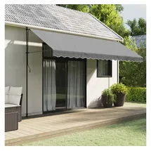 vidaXL Markisenvolant Anthrazit Gestreift 4,5 m