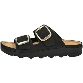 ROHDE Damen, Pantolette Leder Zweischnaller mit Plateausohle Alassio 6229, Größe:38 EU,