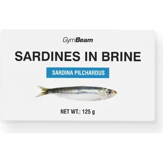 GymBeam Sardinen in Salzlake - Hochwertige Proteinquelle, Sardinen in Salzlake aus Marokko, 100 g enthalten 21,7 g Protein und 2,2 g Fett, praktisc...