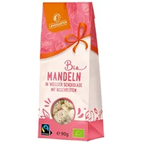 Landgarten Mandeln in weißer Zitronen Schokolade 90 g