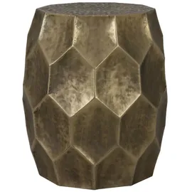 Light & Living Beistelltisch, Kalan Antikgold - Ø37x43 cm,