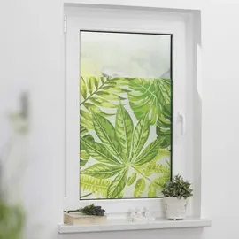 Lichtblick Fensterfolie Blätter 1 St., blickdicht, strukturiertKlebepunkte, grün B/L: ca. 50x100 cm