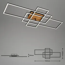 Briloner CCT LED Deckenleuchte 104 cm schwarz