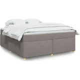 vidaXL Boxspringbett 180 x 200 cm Taupe
