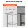Vevor Edelstahltisch Gastro 762 x 610 x 894 mm, Verstellbarer Edelstahltisch mit Aufkantung, Arbeitstisch mit Grundboden für Restaurant Schwerlast Obere Ablage (204 kg) Untere Ablage (168 kg)