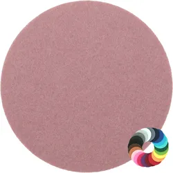 BIASTO - Premium Filz Untersetzer - rund 15cm - Farbe: rosenholz (HF048). Design Glas-Untersetzer für Getränke, Tisch, Bar, Tasse, Vase