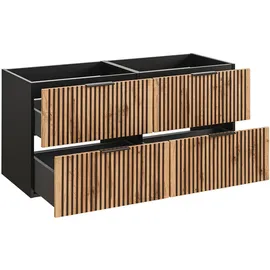 petits-meubles Waschtischunterschrank 120,4 x 57 x 46 cm Schwarz