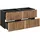petits-meubles Waschtischunterschrank 120,4 x 57 x 46 cm Schwarz