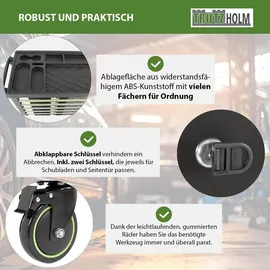 Trutzholm Werkstattwagen Premium plus bestückt 7 Schubladen Chrom Vanadium Stahl, Werkzeugwagen