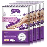 Foot Mask, 5Pack Fußmaske,Peeling-Abzieh-Schwielen abgestorbener Haut, Fußmaske hornhaut Kallus-Entferner, Baby Soft Smooth Touch Feet-Männer, Frauen, Peeling-Fußmaske (Lavendel)