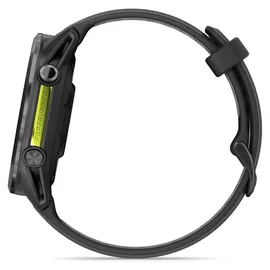Garmin Forerunner 970 Schwarz/Carbongrau Titan DLC mit Silikon-Wechselarmband 22 mm Schwarz/Transparent Steinweiss